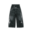 DOUBLE DENIM PANT // BLACK