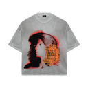 SATOSHI'S DAUGHTER TSHIRT // OIL WASHED GREY