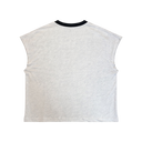 WIRE TRANSFER CUT OFF SHIRT // OATMEAL HEATHER